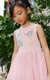 Lola + The Boys Dress Patched Pink Tutu Dress