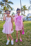 Lola + The Boys Dress Pink limited Edition Bejeweled Dress