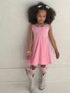 Lola + The Boys Dress Pink Rainbow Gems Tank Dress