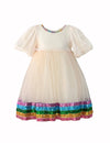 Lola + The Boys Dress Princess Gems Rainbow Dress