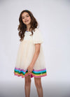 Lola + The Boys Dress Princess Gems Rainbow Dress