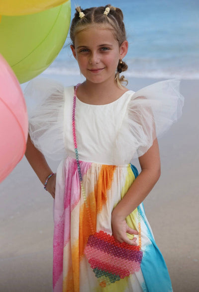 Lola + The Boys Dress Rainbow Ruffle Dream Dress