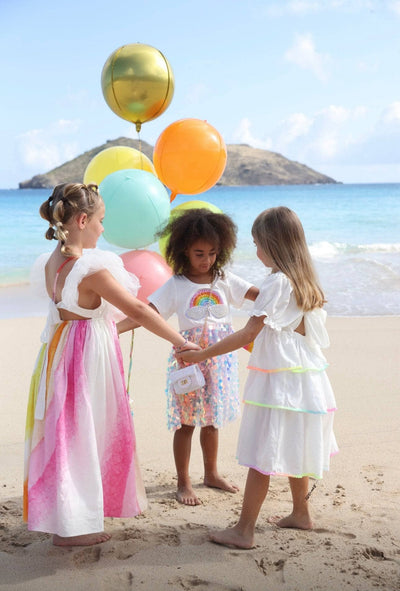 Lola + The Boys Dress Rainbow Ruffle Dream Dress