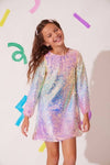 exclude-new-arriv Dress Sequin Ombre Party Dress