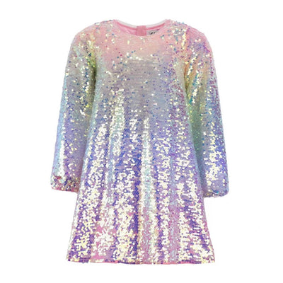 exclude-sale Dress Sequin Ombre Party Dress