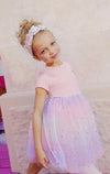 Lola + The Boys Dress Shining Star Feather Tutu Dress