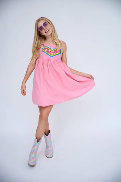 exclude-sale Dress Sparkle Heart Sundress