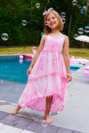 Lola + The Boys Dress St. Barths Tie Dye Pom Pom Dress