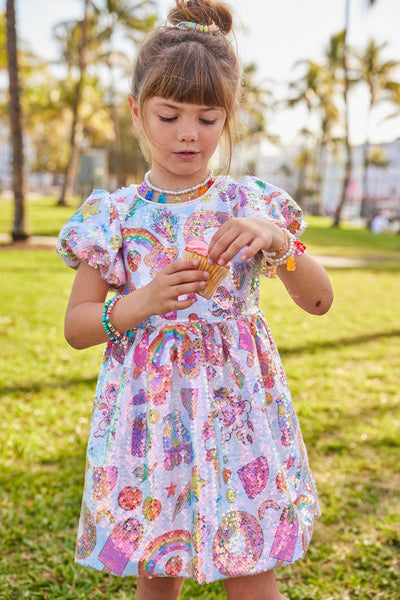 Lola + The Boys Dress Summertime Fun Sequin Dress