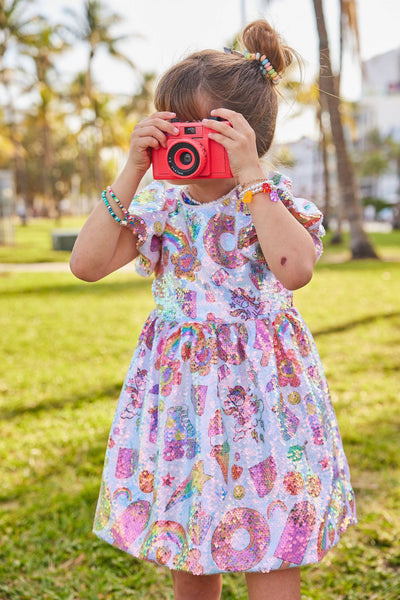 Lola + The Boys Dress Summertime Fun Sequin Dress