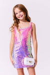 exclude-new-arriv Dress Sunset Ombre Shimmer Dress