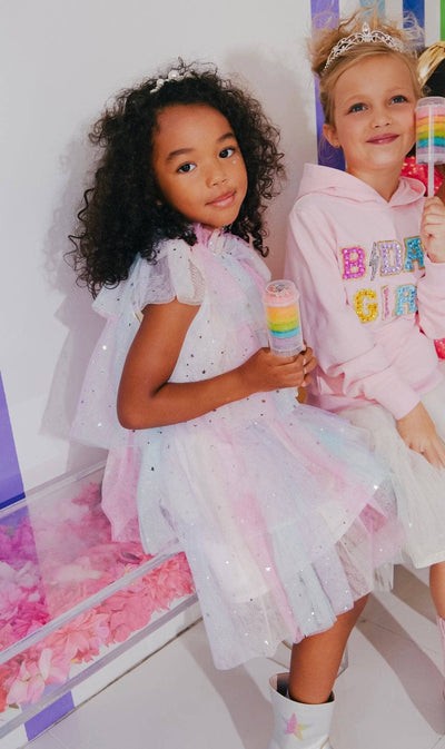 Lola + The Boys Dress Sunset Stars Tulle Dress