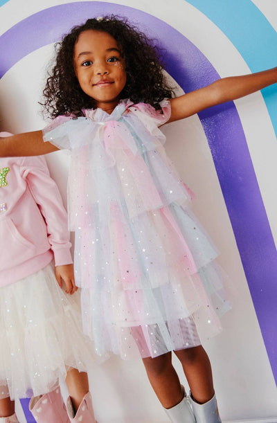 Lola + The Boys Dress Sunset Stars Tulle Dress