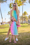 exclude-new-arriv Dress Women's Jeweled Rainbow Dress