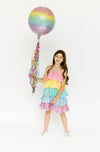 Lola & The Boys Dresses Rainbow Sequin Ruffle Dress