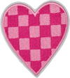 Pink Checkered Heart