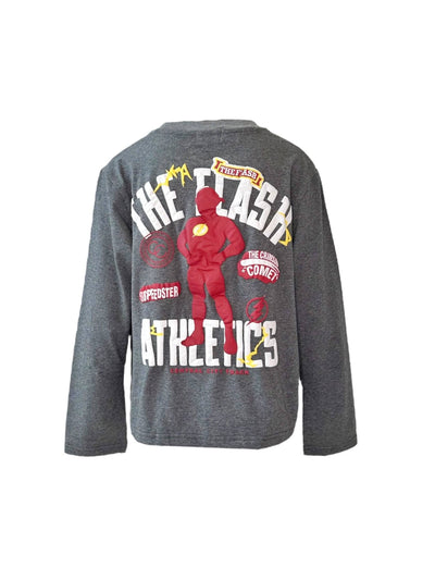 Lola + The Boys Flash Athletic Grey Sweatshirt