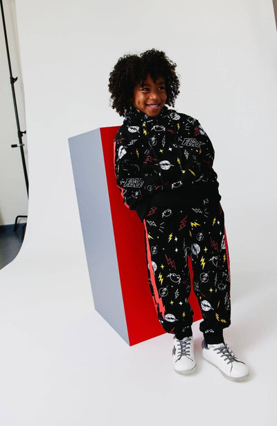 Lola + The Boys Flash The Core Hoodie Fleece Set