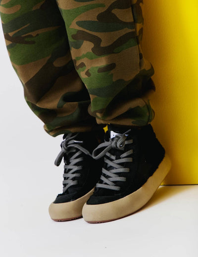 Lola + The Boys Footwear Blackout High-top Sherpa Sneaker