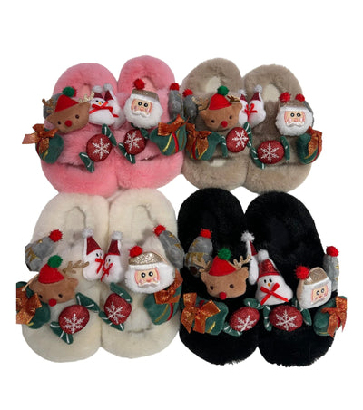 Lola + The Boys Footwear Christmas Plush Slippers