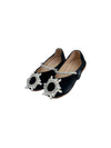 Lola + The Boys Footwear Crystal Brooch Ballet Flat