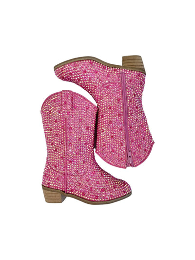 Lola + The Boys Footwear Crystal Shimmer Cowgirl Boots