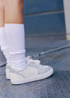 Lola + The Boys Footwear Diamonds and Pearls White Sneakers