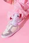 Lola + The Boys Footwear Diamonds and Pearls White Sneakers