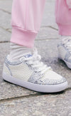 Lola + The Boys Footwear Diamonds and Pearls White Sneakers