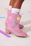 exclude-fall Footwear Glitter Love Cowboy Boots