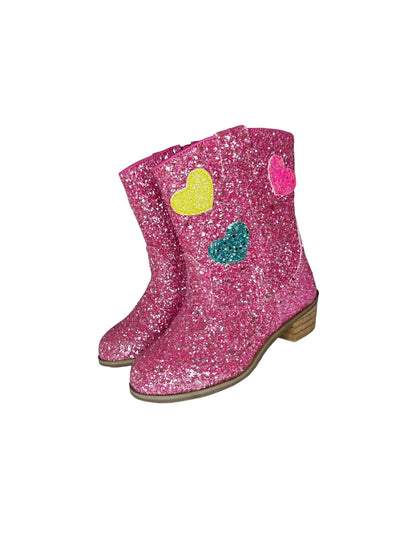 Lola + The Boys Footwear 6C (22) Glitter Love Cowboy Boots