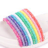 Lola + The Boys Footwear Glitter Rainbow Slides