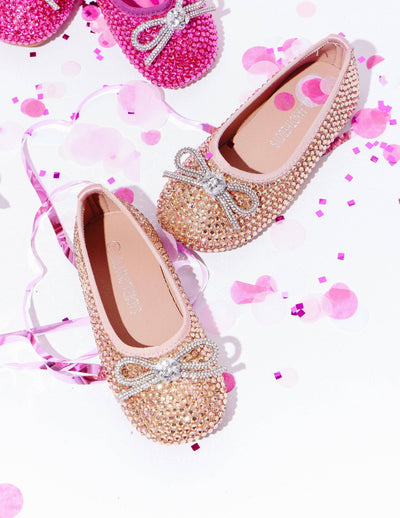 Lola + The Boys Footwear Gold Sparkle Ballet Flat