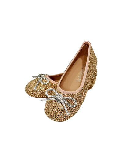 Lola + The Boys Footwear Gold Sparkle Ballet Flats