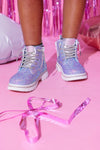 Lola + The Boys Footwear Hologram Sparkle Boots