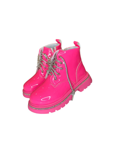 Lola + The Boys Footwear Hot Pink Crystal Boots