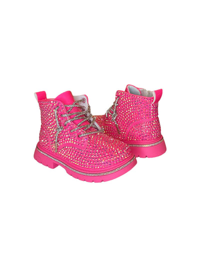 Lola + The Boys Footwear Hot Pink Sparkle Boots