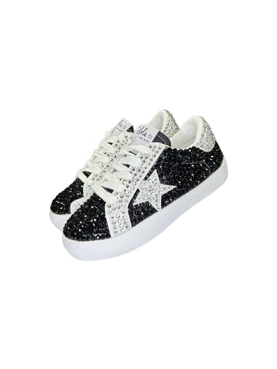 Lola + The Boys Footwear Panda Crystal Star Sneaker