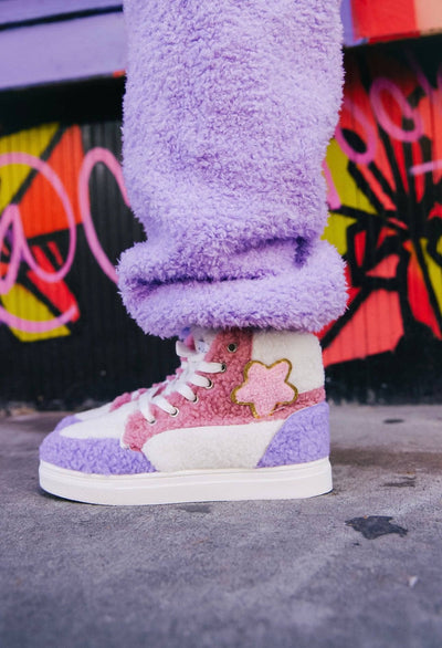 Lola + The Boys Footwear Pastel Cloud Sherpa High-Top Sneaker