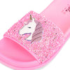 Lola + The Boys Footwear Pink Glitter Unicorn Slides