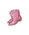 Lola + The Boys Footwear Pink Iridescent Heart Cowgirl Boots