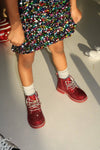 Lola + The Boys Footwear Pre-order Sparkle Burgundy Boots