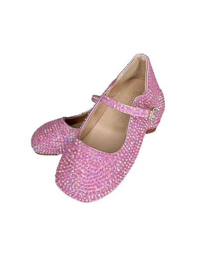 exclude-new-arriv Footwear 7C (23) Pretty in Pink Crystal Ballet Flat