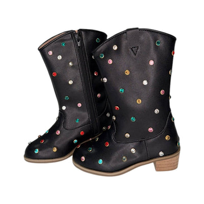 exclude-new-arriv Footwear Rainbow Crystal Cowgirl Boots