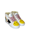 Lola + The Boys Footwear Rainbow Smiley Hi Top Sneaker