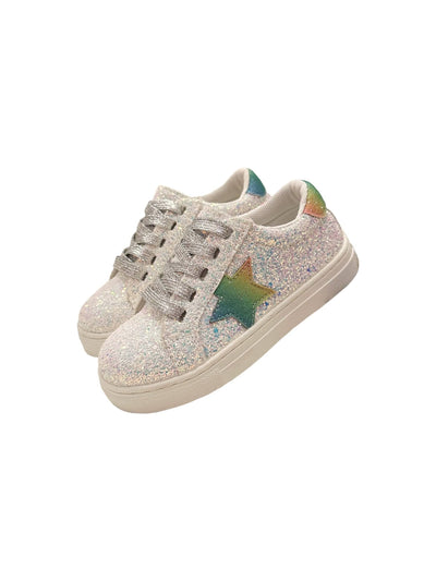 Lola + The Boys Footwear Rainbow Star Glitter Sneaker