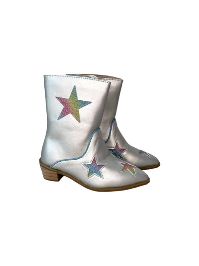 Lola + The Boys Footwear Sparkle Queen Glitter Cowgirl Boots