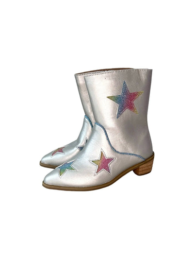 Lola + The Boys Footwear Sparkle Queen Glitter Cowgirl Boots