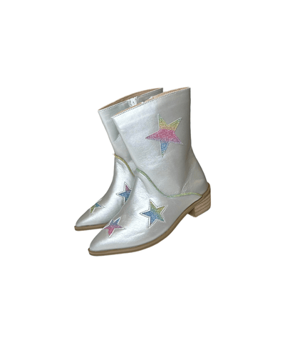 Lola + The Boys Footwear Sparkle Queen Glitter Cowgirl Boots