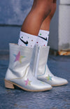 Lola + The Boys Footwear Sparkle Queen Glitter Cowgirl Boots